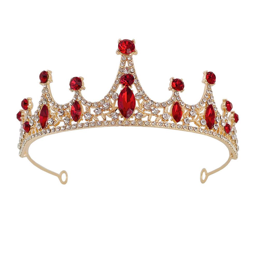 New Rhinestone Crown Bridal Wedding Headdress Lolita Female Princess Birthday Hair Accessories Alloy Full Diamond Crown