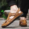 Summer New Large Size Men's Sandals 2026 New Classic Leather Men Shoes Men Fashion Beach Cool Sandals Outdoor Casual Male Shoes