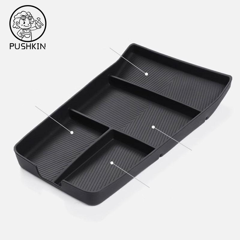 For Xpeng G9 2022 2023 2024 2025 Center Console Storage Box Car Central Lower Layer Tray Silica Gel Organizer Accessories