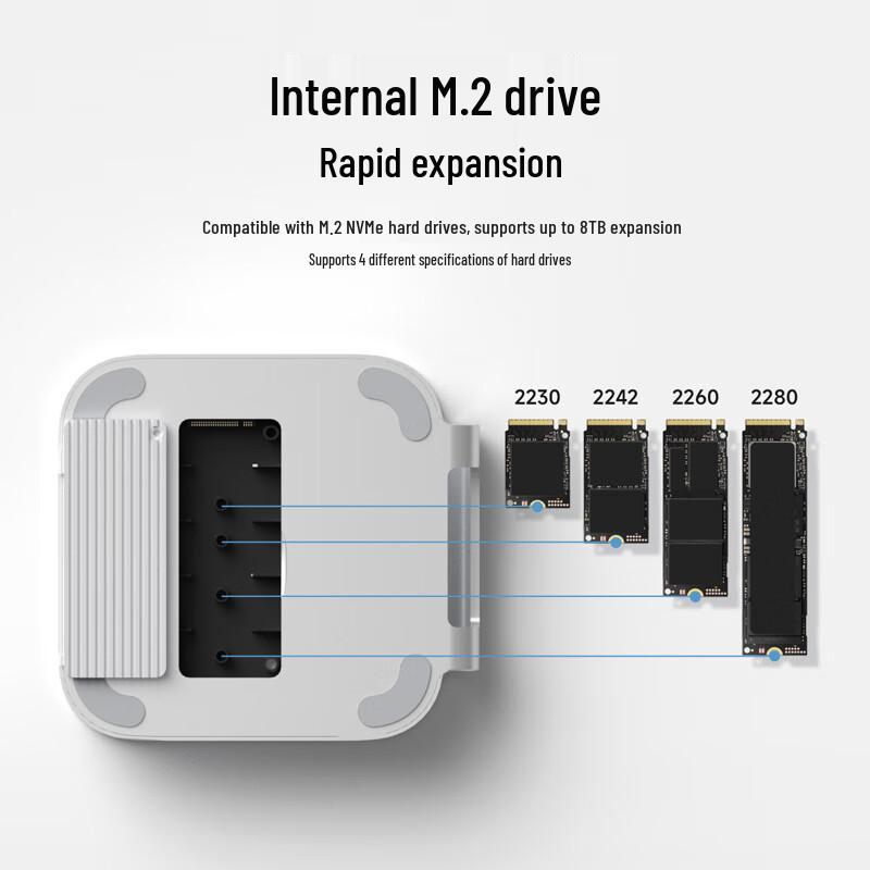 Hagibis Mac mini M4 Expansion Hub with SSD Enclosure