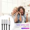 Câble Adaptateur Splitter Audio 3.5mm Plaqué Or TRS vers 3x Jack 3.5mm 1ftBon produit