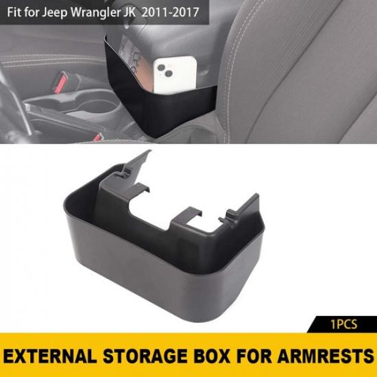 Center Armrest Tray Organizer Hanger Storage Box For Jeep Wrangler JK 2011-2018