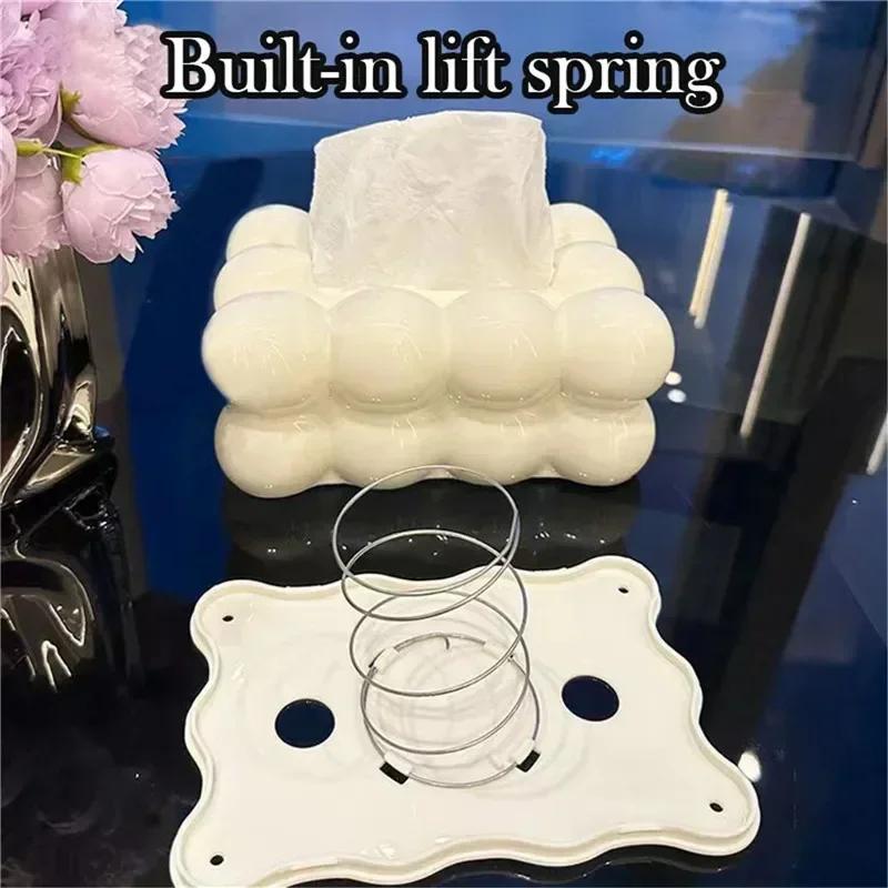 Marshmallow tissue box Household paper storage box Restaurant tissue box