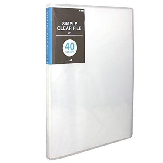 Plus Clear File Simple A4 40 Pockets 98-197