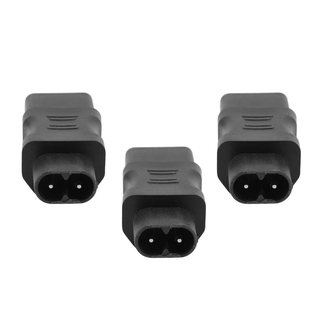 3 Stück IEC320 C8 auf C13 Stromwandler Laptop-Adapter für PDU-Gehäuse USV Computersteckdose