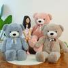 80/100cm Bear Plush Doll Stuff Bear Huge Pillow Soft Animal Cushion Room Decor Kid Toy Girlfriend Valentine's Day Birthday Gifts