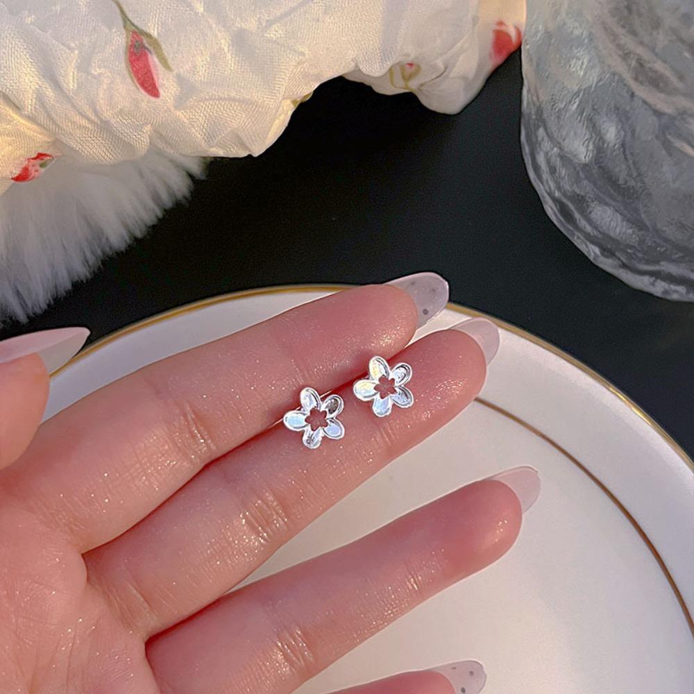 S925 Silver Needle Light Luxury Pearl Zircon Earrings Women's High-end Temperament Niche Versatile Stud Earrings