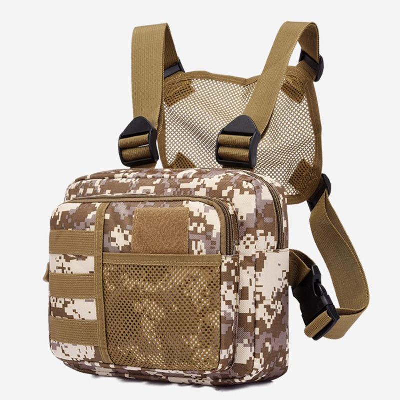 Multi-function Tactical Vest Unisex Chest Rig Bag Fashion Men's Hip-hop Streetwear Chest Bags Waterproof Oxford Sport Backpack