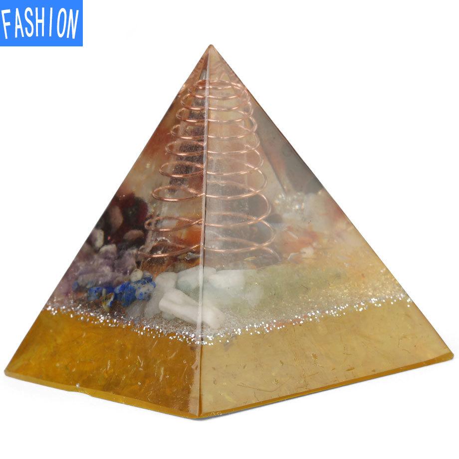 Leimharz Kristall Kies Stein Spirale Pyramide Pendel Europäisches und amerikanisches Ornament Eugen Turm Ornament