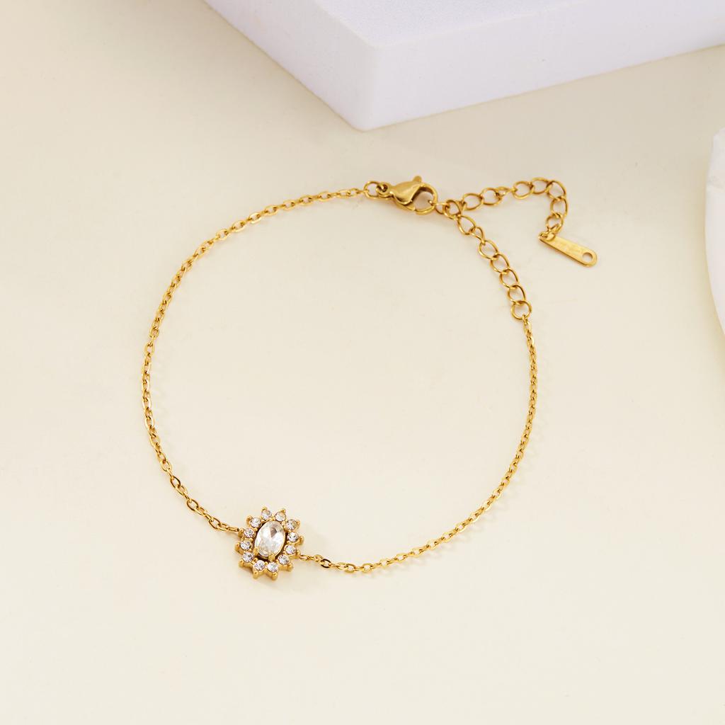 Love Heart Bracelet For Women Men Stainless Steel Bracelet Vintage Rhinestone Bohemian Fashion Jewelry Charm Gift Accessories