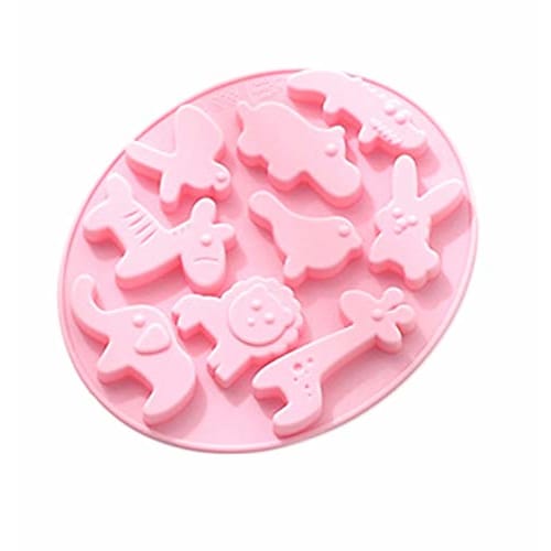 Silicone Animal Molds - 9 Types Including Rabbits and Lions