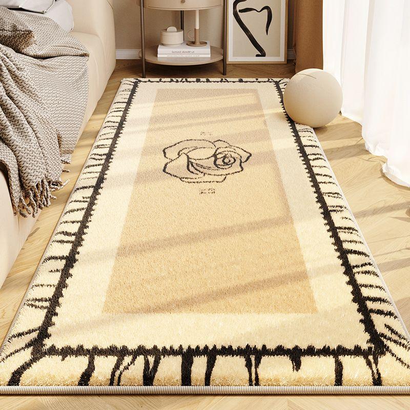 French Style Bedside Carpet Master Bedroom Bedside Oval Carpet Retro Dressing Room Carpet