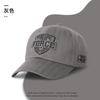Soft top big head circumference baseball cap men's autumn and winter letter embroidered cap retro casual hat hat