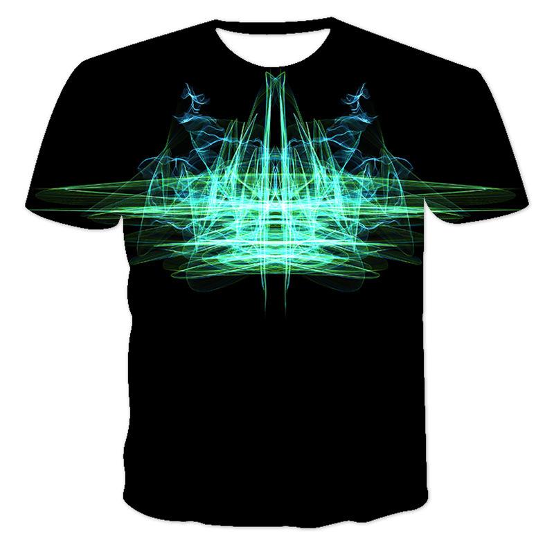 

Summer 3D Digital Printed Men s Sports Summer Personalized Short Sleeved T-shirt L