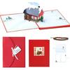 Lighted Up Christmas Greeting Cards Illuminated Christmas Card with LED Light for Kid Adult Winter Holiday Celebration
