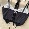 Hollow Out Halter Top Polyester Crop Top Vest Trendy Crop Vest  Gift for Her