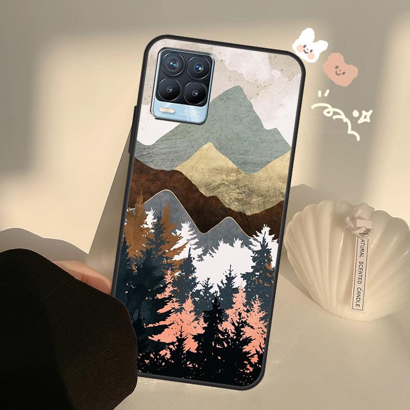 

Чехол Лунное Сияние Лес Океан Звезды для Realme C71 C63 C61 C55 C51 C53 C25 C65 C67 C75 11 12 13 14 15 Pro Plus GT6 GT7 Pro Realme C65 4G