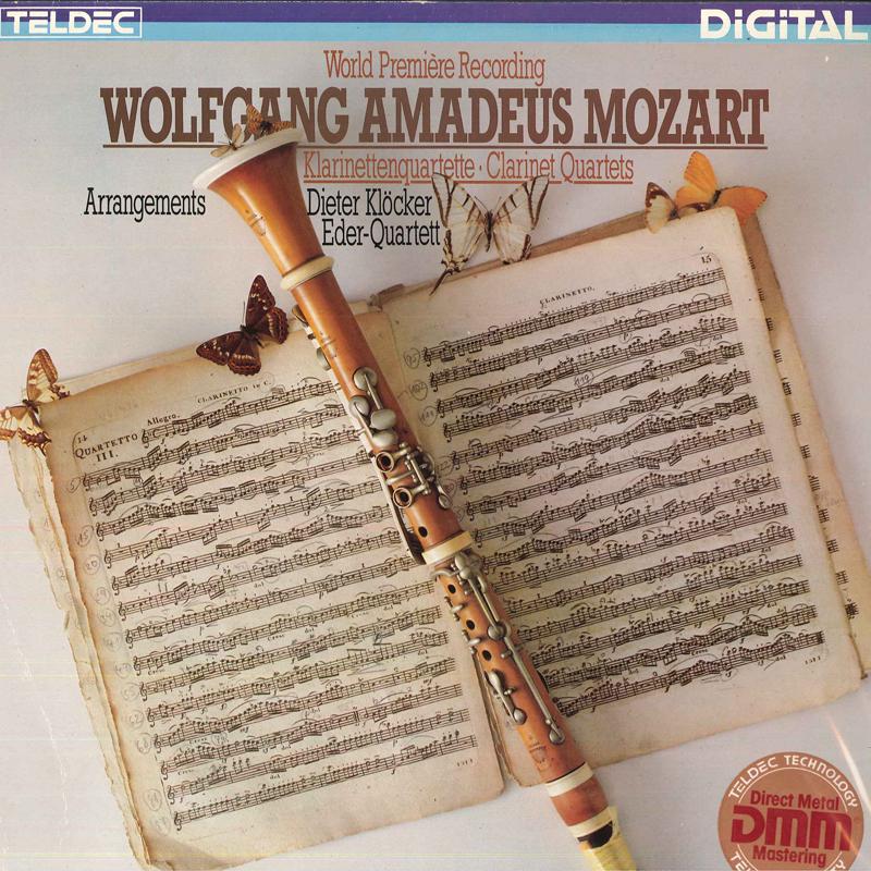 LP Record DIETER KLOCKER, EDER QUARTET - Mozart: Clarinet Quartets 643046 TELDEC 1984 Germany Classical Used