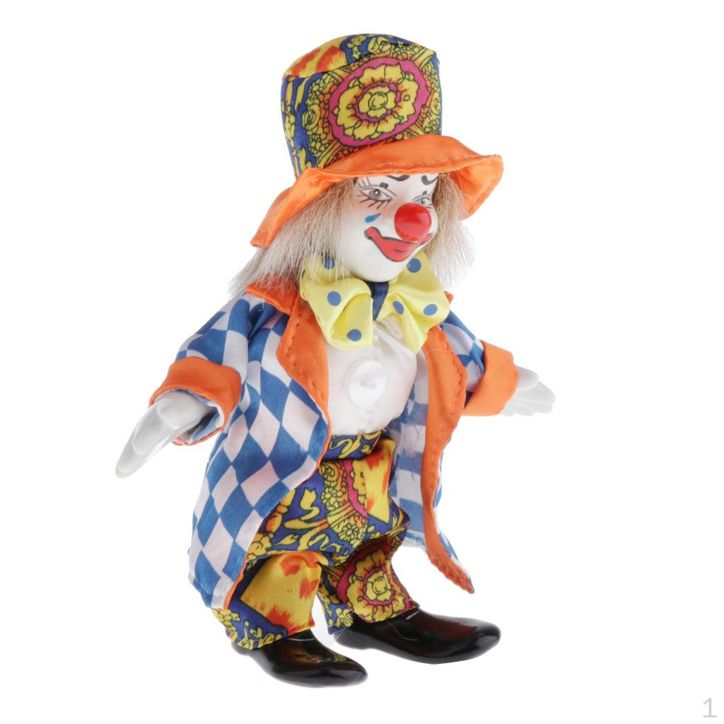 

Dolls House Miniature 16cm Standing Doll Clown Toy Decoration