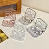 Clear Mini Contact Lens Storage Box Integrated No-screw Cap Portable Compact Travel Lens Holder for Daily Outdoor Use