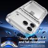 Simple Transparent Card Holder Phone Case For iPhone 17 Pro Max 16 Plus 15 14 13 12 Shockproof Scratch Resistant Slim Fit Cover