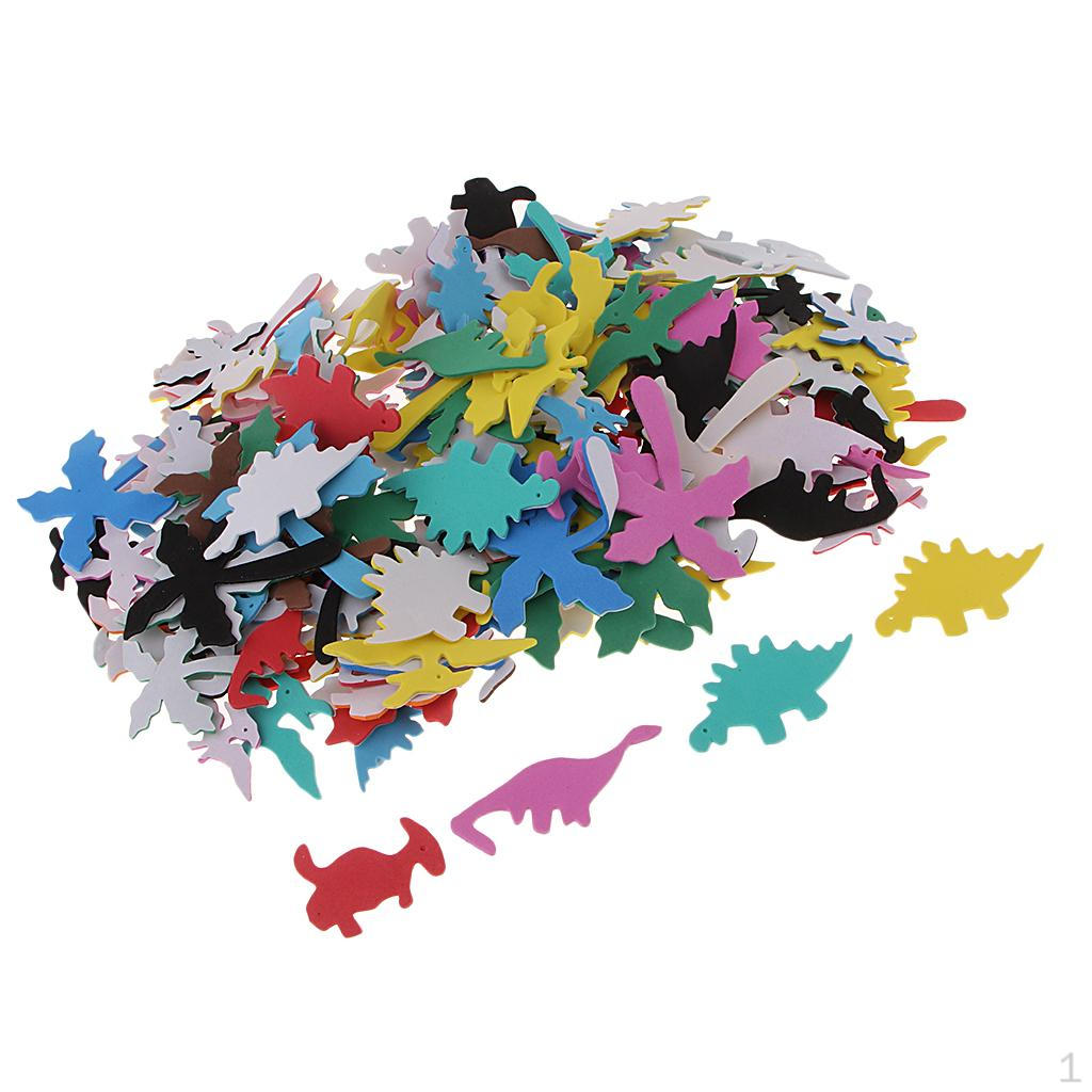 Of 200Pcs Self-Adhesive EVA Foam Stickers Assorted Colors Arts Craft Supplies for Greeting Cards