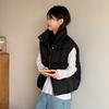 Winter new stand-up collar versatile short vest fashionable versatile cotton vest thin women's coat