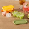 Silicone Ice Cube Tray Three Compartment Twist Release Ice Mold Food BPA-free Grade Safe Ice Cube Maker
