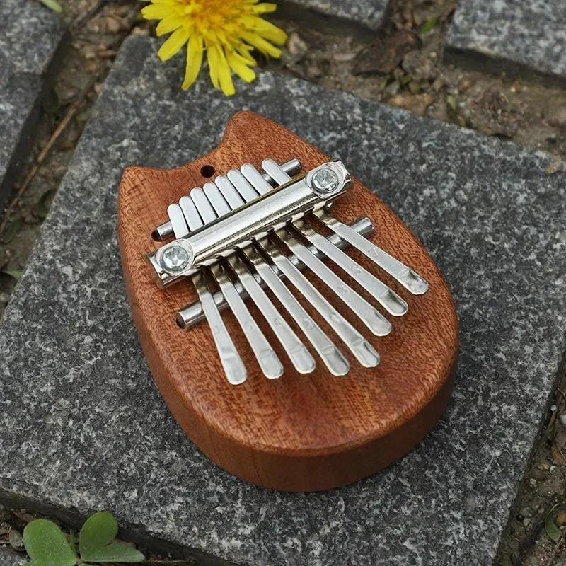 Gifts Music Boxs 8 Kesy Mini Wooden Kalimba Finger Thumb Piano Gift Musical Intruments Totoro Mini Color Bar Homes Accessories