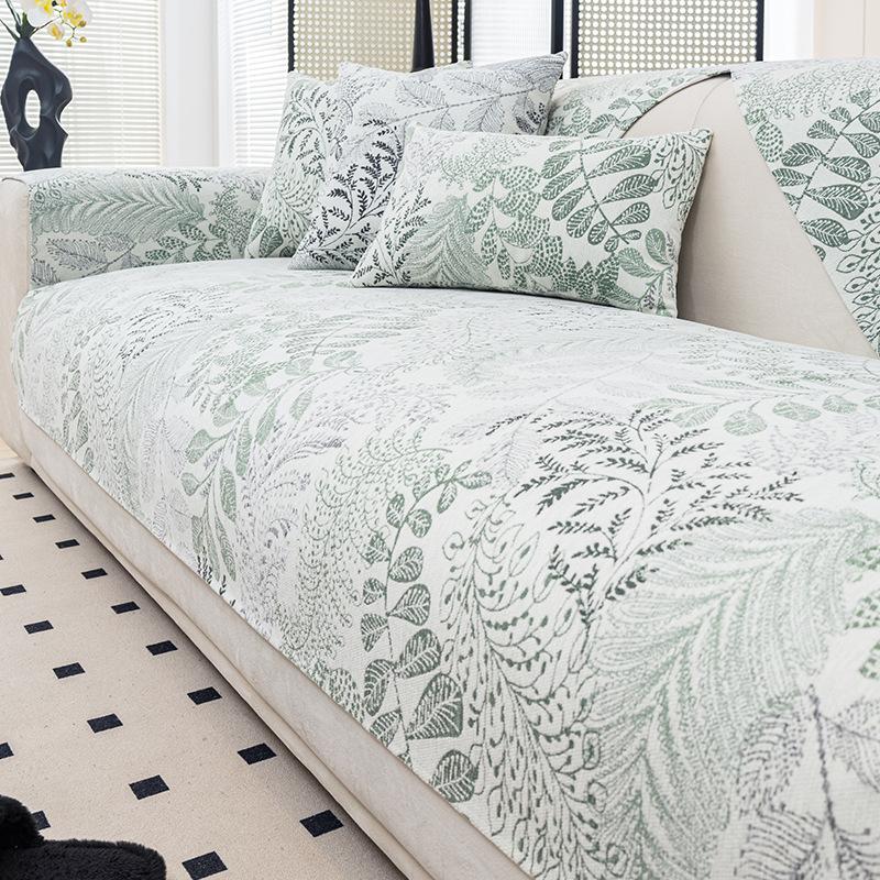 Qingdai Chenier Sofa Cushion Is Universal In All Seasons, Light Luxury, High-End Seat Cushion, Non-Slip Straight Row Sofa Cover Cross-Border