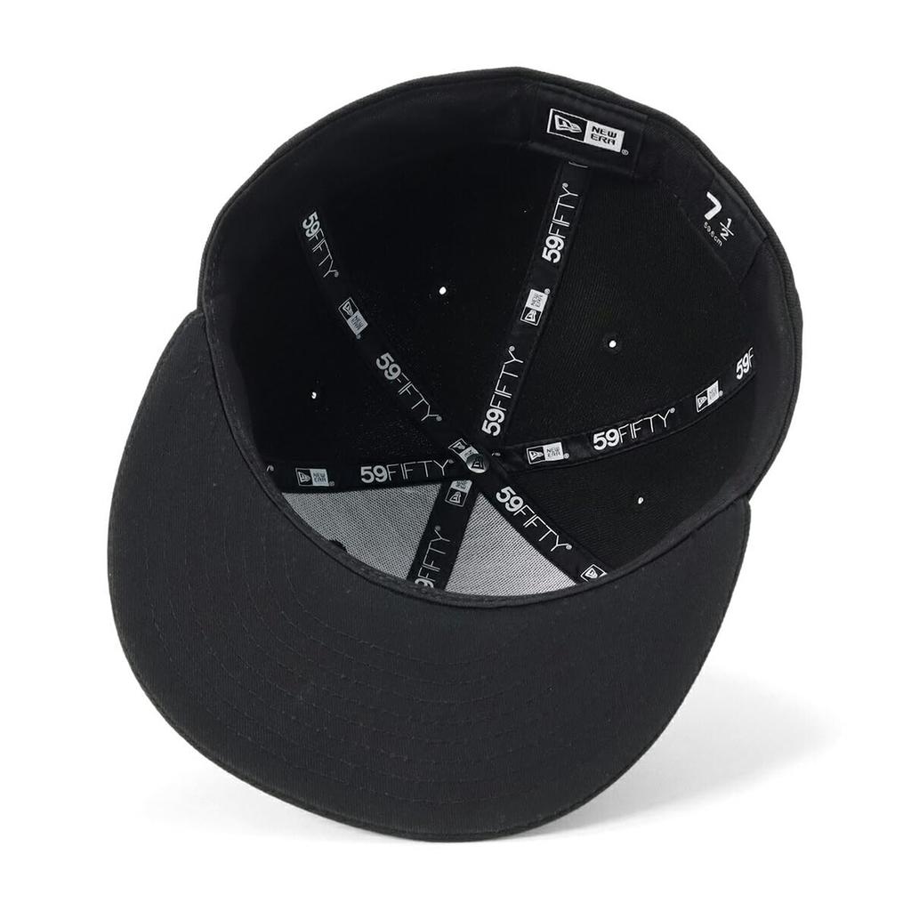 New Era Cap 59FIFTY NE Logo Tonal Color Black 7 5950 CLASSIC NE TONAL PACK BLK 3/8