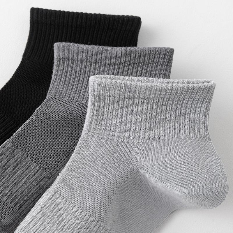 Hohe Qualität 6 Paare Herrensocken Kurz Gekämmte Baumwolle Netz Atmungsaktiv Geruchshemmend und antibakteriell Frühling Sommer für Herrensocken Neue Größe EUR38-45