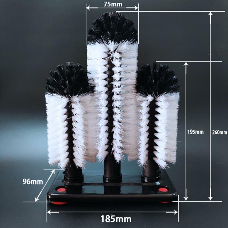 Multi-Functional Detachable Cup Brush with Soft Bristles for Cleaning Glasses and Thermos