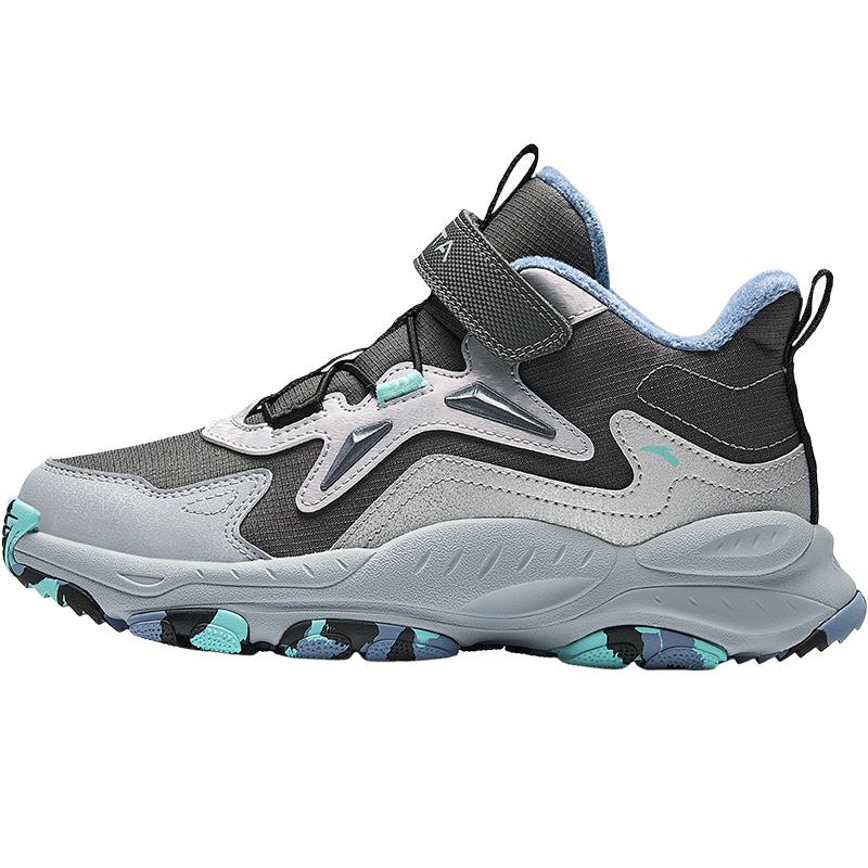 

Anta Детская модная флисовая подкладка, нескользящие, амортизирующие, износостойкие, дышащие, теплые, полувысокие, повседневные туфли, детская повседневная обувь A12446932-4 33