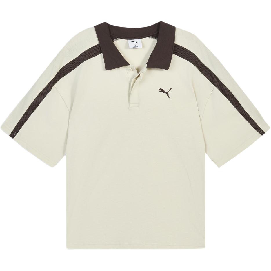 Puma T7 Retro Color Block Loose Fit Short Sleeve Polo Shirt Men tops 638458-87 S