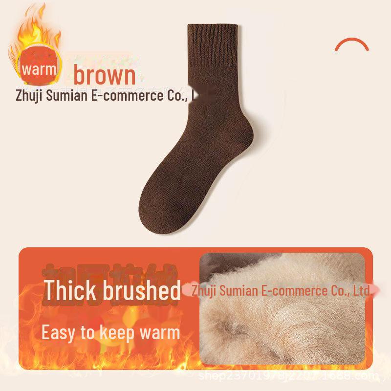 

Мужские толстые шерстяные и бархатные длинные носки — теплые, антибактериальные, дезодорирующие, антипиллинговые для осени/зимы. Extra Thick Cold Resistant (Men s One Size: 38-45)