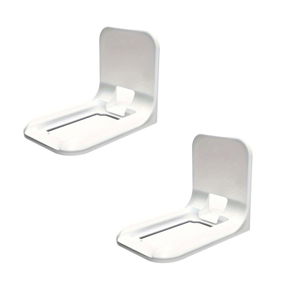 

2PCS No Drilling Socket Holder Wall Mounted USB Rack Convenient Phone Charging Holder Office 2 Pieces