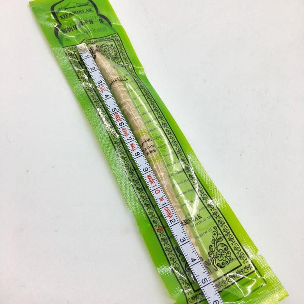 

Палочка мисвак – Традиционная арабская палочка для чистки зубов для естественного ухода за полостью рта 1pcs зелёный