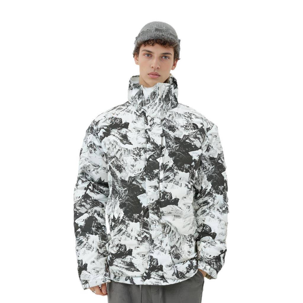 THE NORTH FACE Puffer Jacket Unisex Snow Mountain White NJ3NN72A