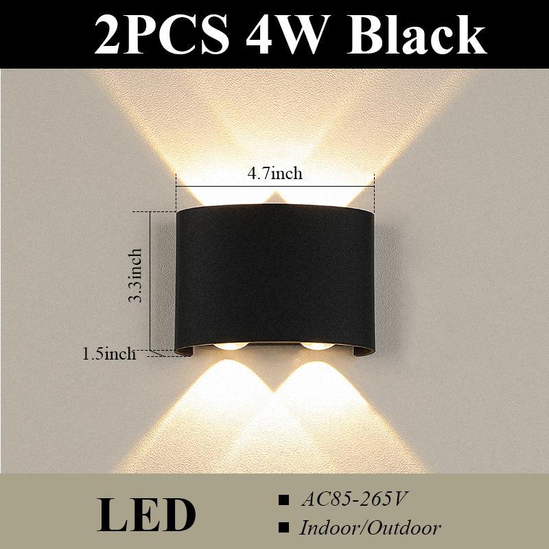 Led Wall Lamp Outdoor Lights Waterproof Sconces Wall Light AC85-265V For Home Indoor Decoration Bedroom Living Room Lighting