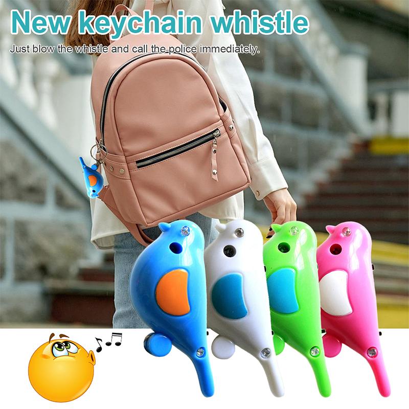 Whistle Key Finder Bird Shape Keychain Beeping Alarm Remote LED Locator for Finding Keys Bags and Wallets in Office or Travel