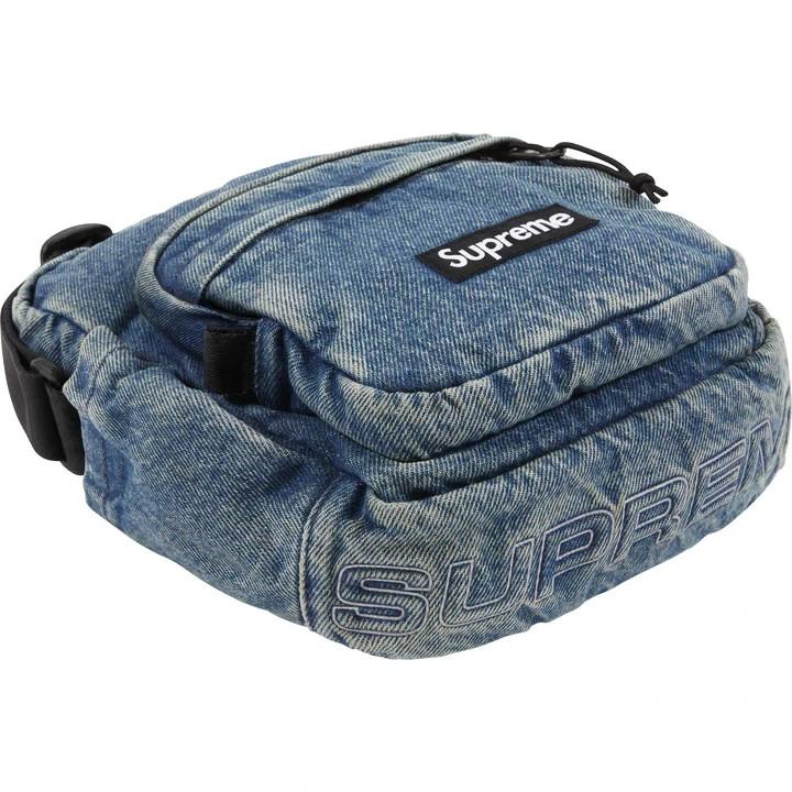 Supreme Denim Shoulder Bag Washed Indigo