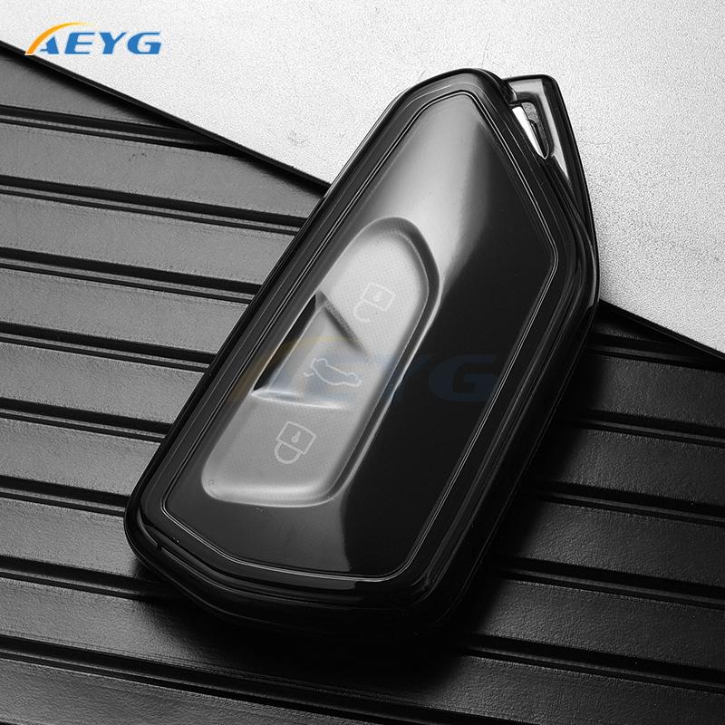 Tpu Car Remote Key Case Cover For Vw Volkswagen Golf 8 Mk8 Id.3 Id.4 Cupra Skoda Octavia A8 Seat Leon Mk4