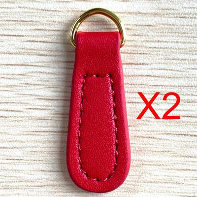 2 Piezas Tiradores de Cremallera PU Cuero Correa Tiradores para Bolso Mochilas