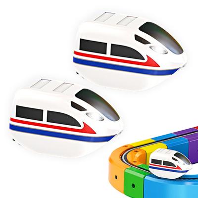 1/2Pcs Electric Train Toy Replacement USB Rechargeable Kids Simulation Locomotive Toy Toddlers Boys Girls Educational Track Train Head Toy