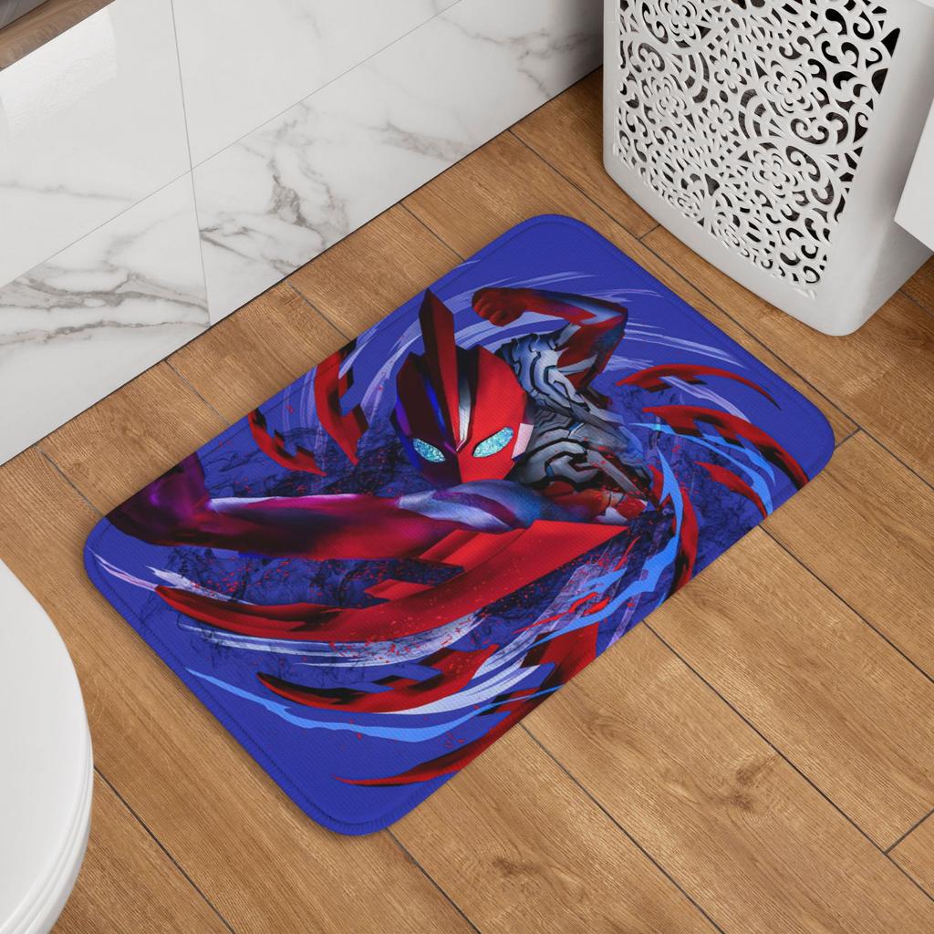 Custom Ultramanes Anime Doormat Anti-Slip Entrance Welcome Kitchen Bath Floor Door Mat Toilet Living Room Carpet Rug