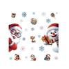 Christmas Window Stickers 3D Santa Claus House Snowflakes Electrostatic Sticker Home 2026 Xmas Party Christmas Decor