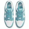 Nike Dunk Low ESS Blue Paisley Canvas Leather Cashew Flower Non-slip Wear-resistant Low-top Skate Shoes for Women White and Blue DH4401-101