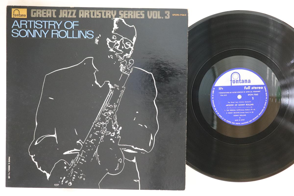 

LP Record SONNY ROLLINS - Artistry Of Sonny Rollins SFON7063 Fontana 1966 Japan Jazz
