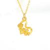 Mode de Luxe 18K 24K Or Rose Cœur Charme Pendentif Collier Femmes Dames Fiancée Mariage Bijoux Fins